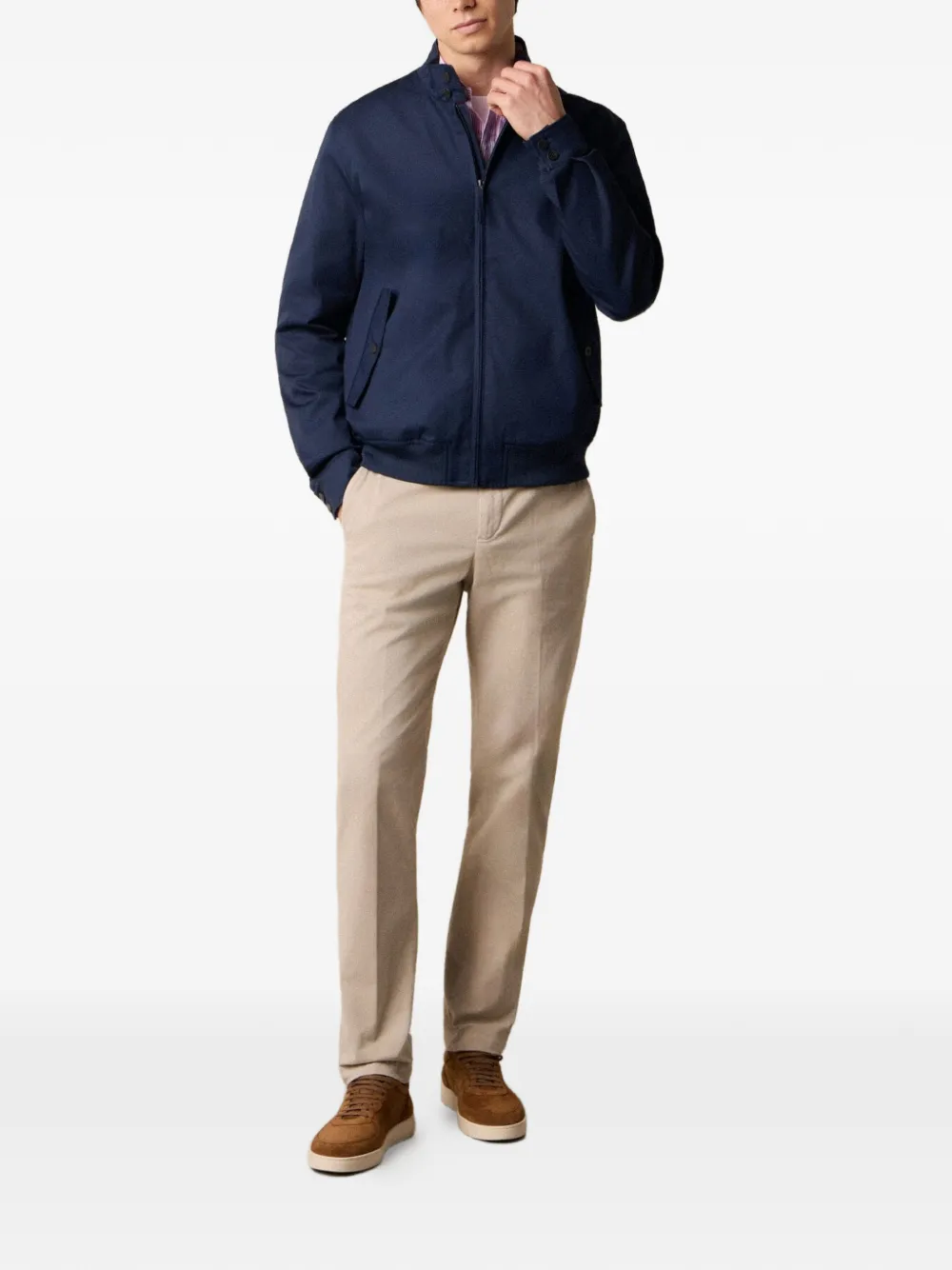 Brooks Brothers Bomberjack Blauw