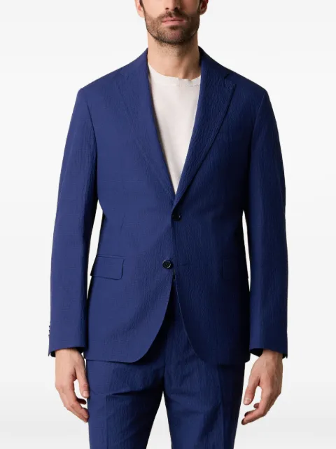Brooks Brothers single-breasted seersucker blazer 
