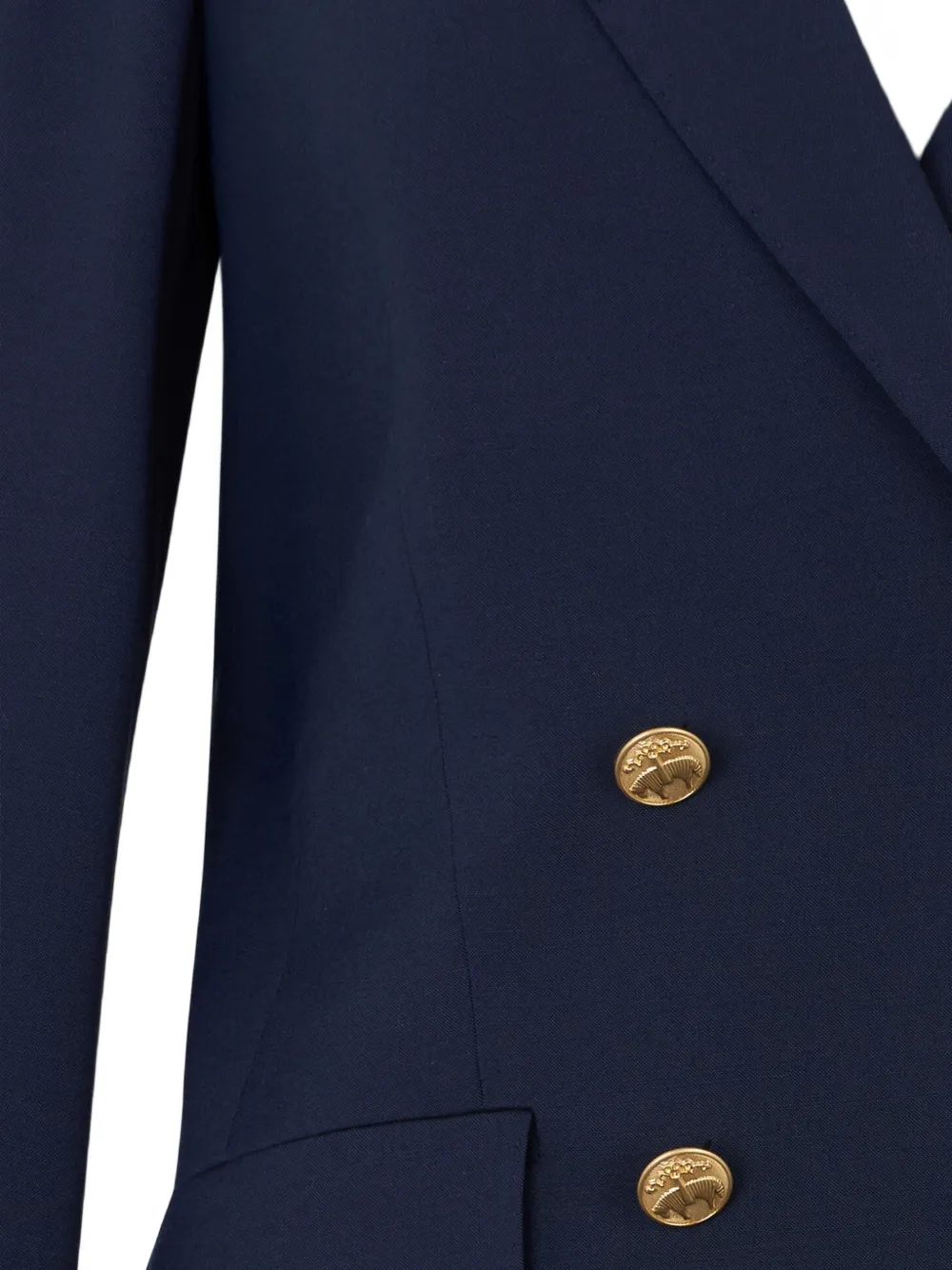  Brooks Brothers Double-breasted Button Blazer - Blue 