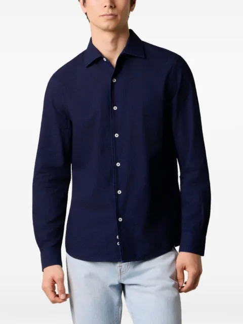 Brooks Brothers Seersucker overhemd met open kraag