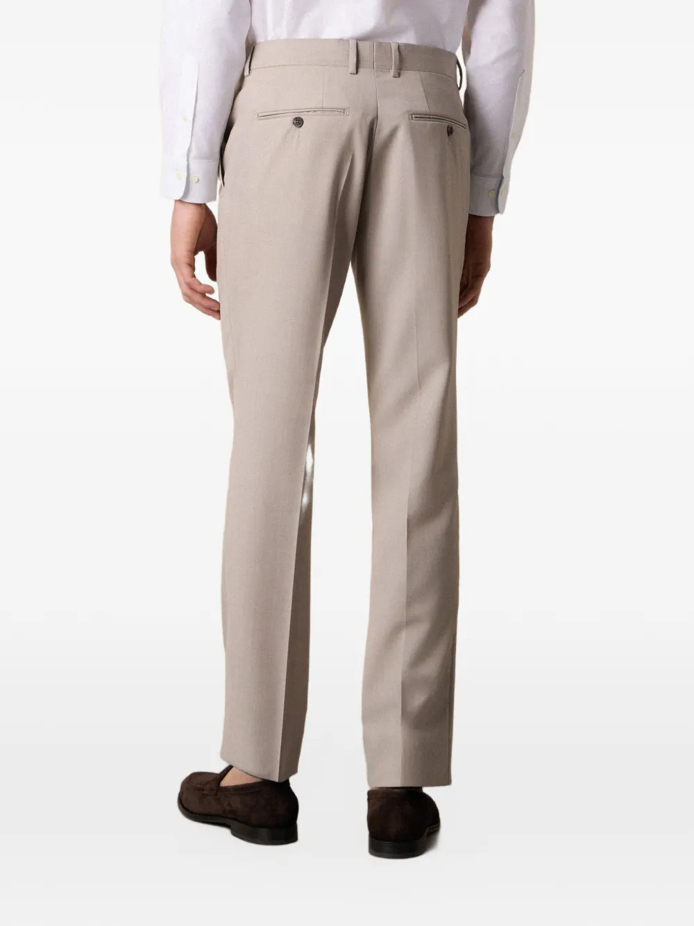 Brooks Brothers Broek van scheerwol Bruin
