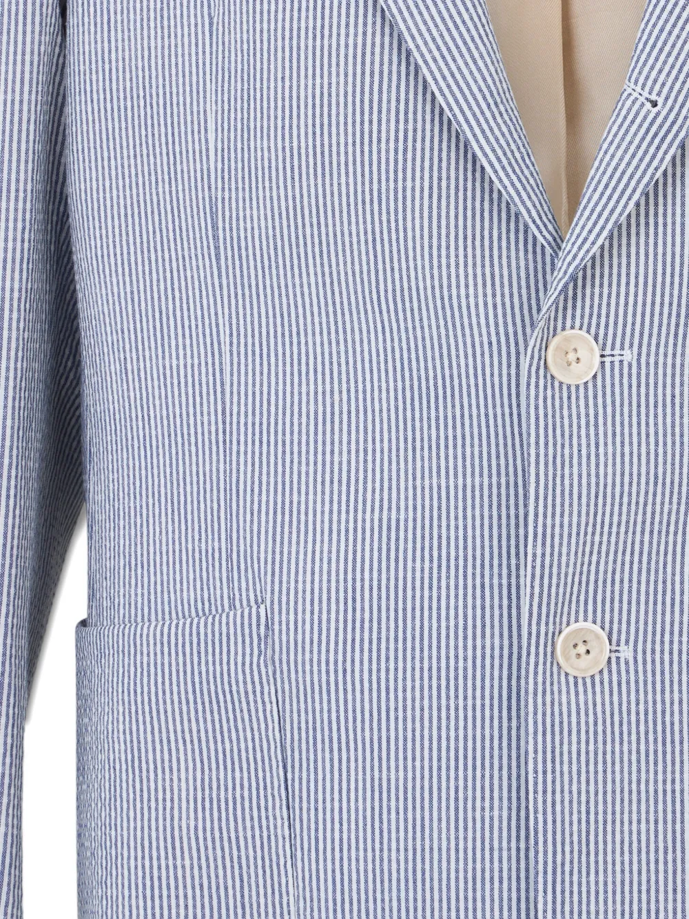  Brooks Brothers Seersucker Single-breasted Blazer - Blue 