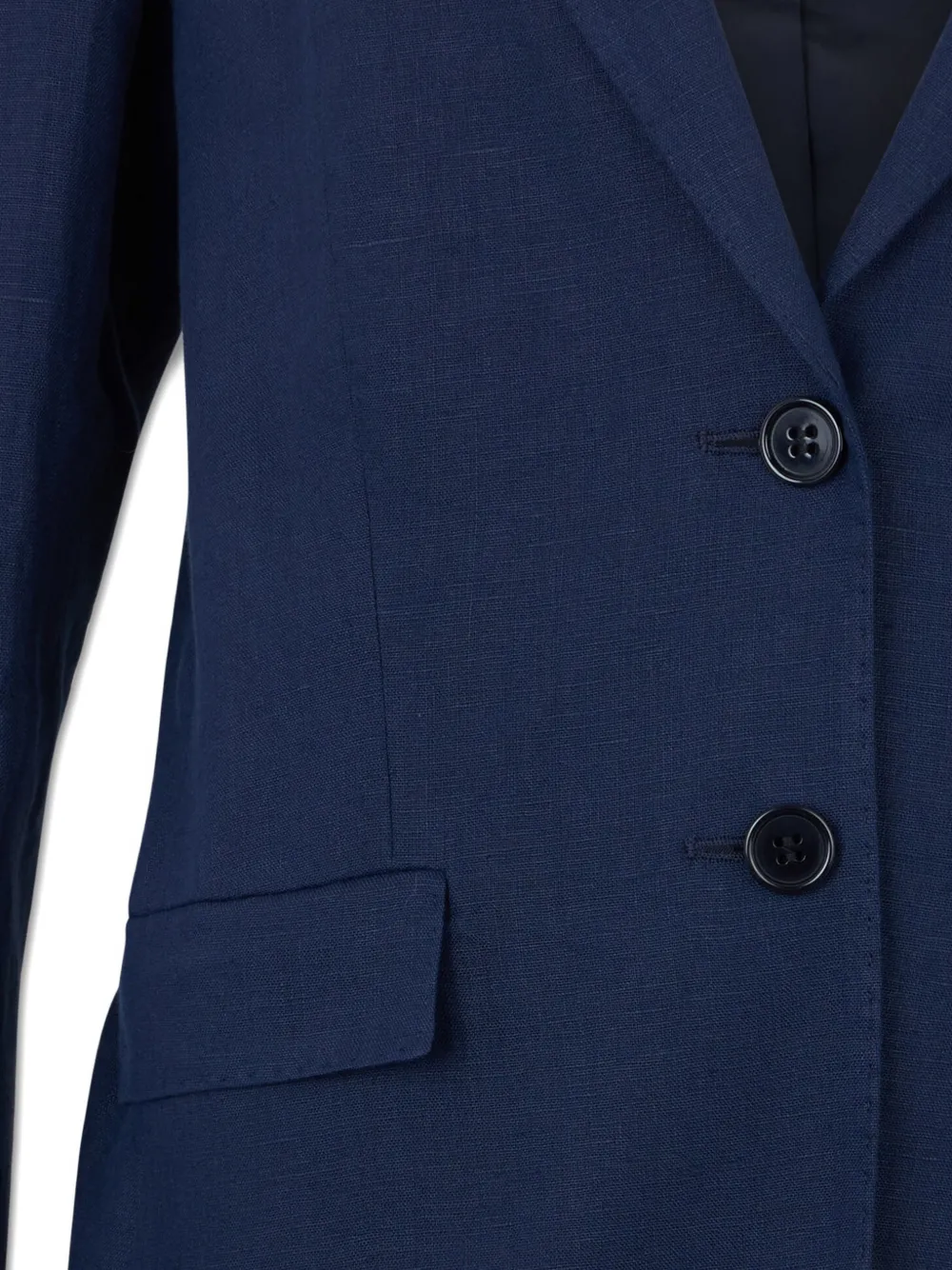 Brooks Brothers Linnen blazer met enkele rij knopen Blauw