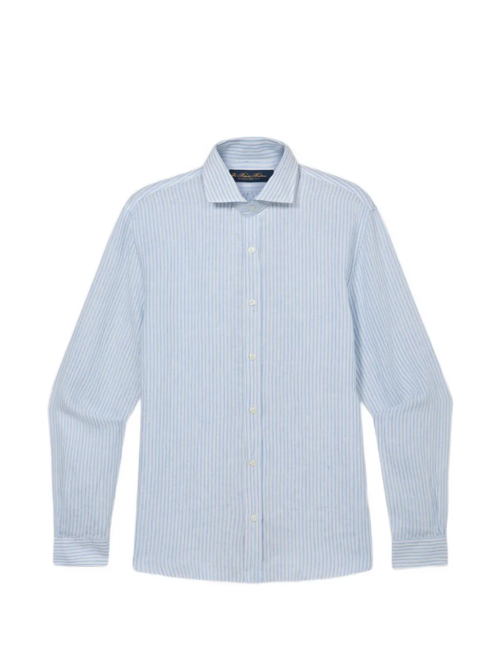 Brooks Brothers spread-collar striped shirt - Blu