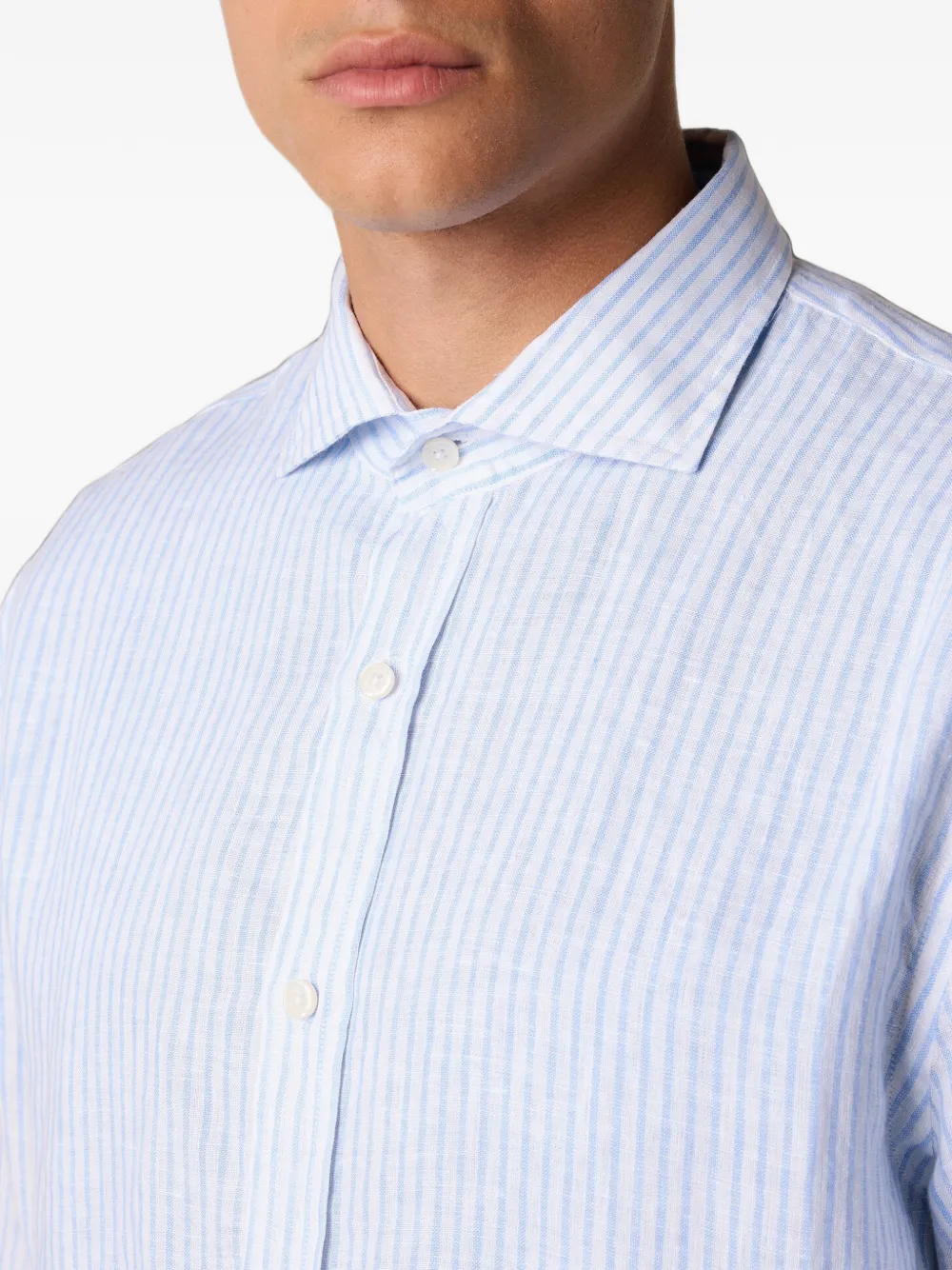 Brooks Brothers Gestreept overhemd Blauw