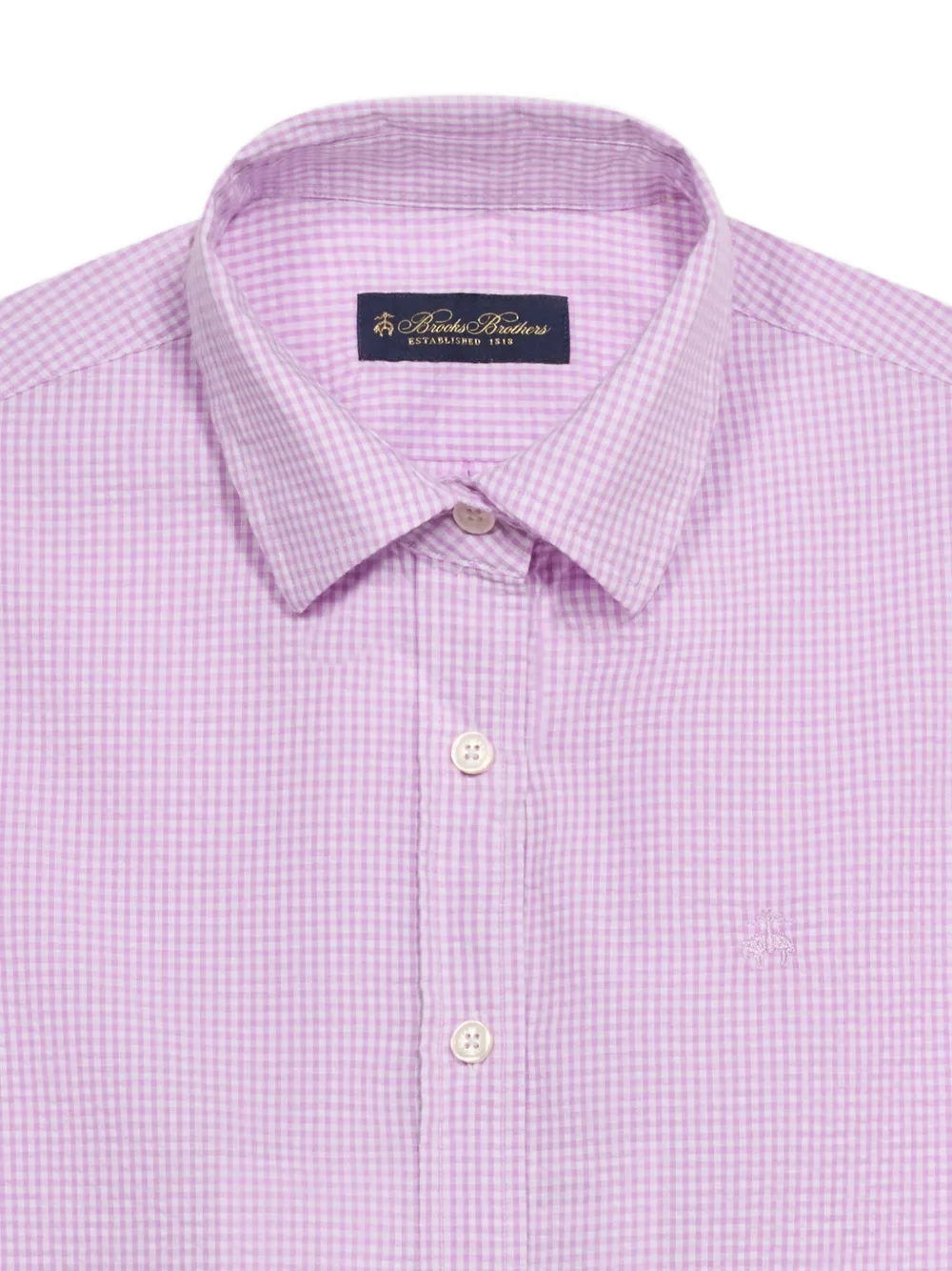 Brooks Brothers Blouse met geborduurd logo Paars