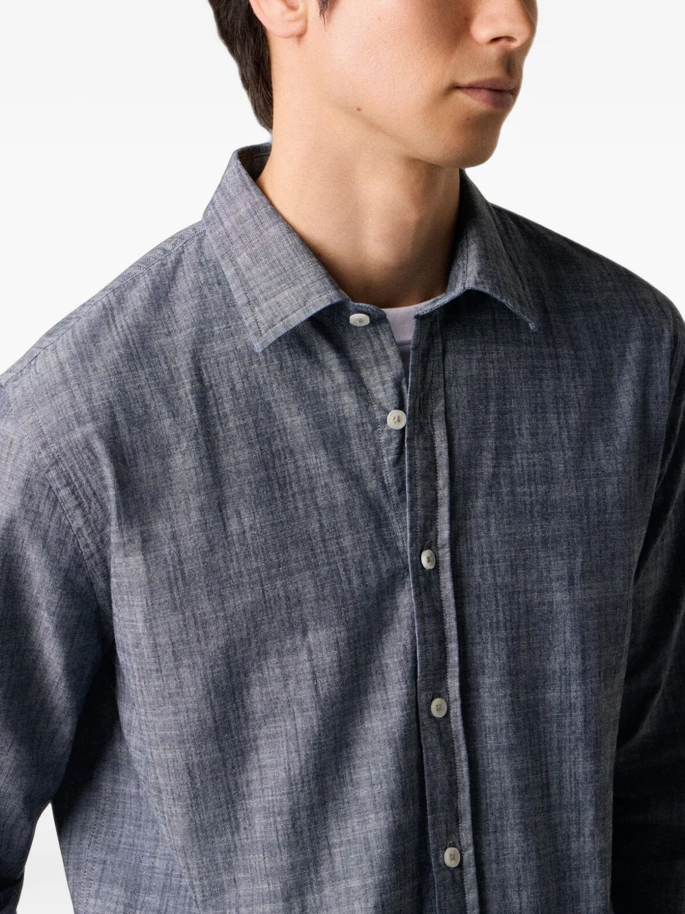 Brooks Brothers Slim-fit overhemd Grijs