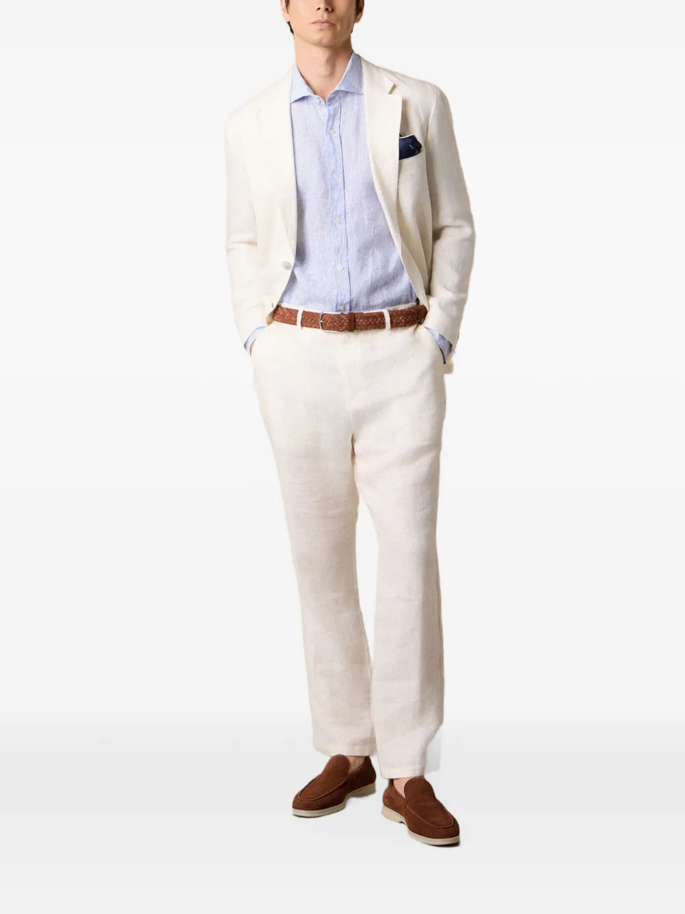Brooks Brothers Gestreept overhemd Blauw