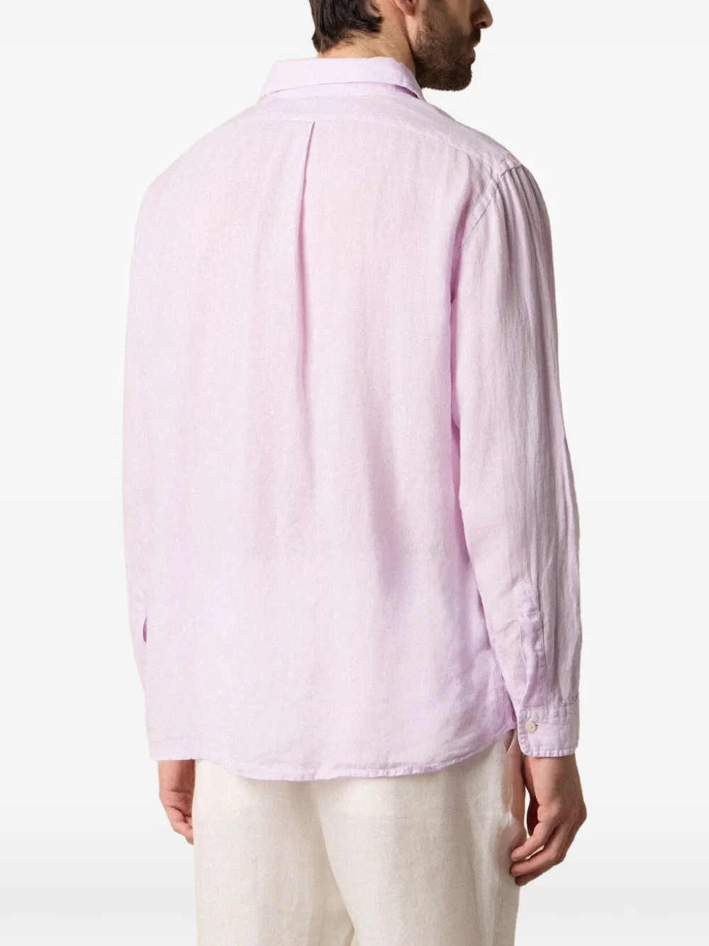 Brooks Brothers Linnen overhemd Paars