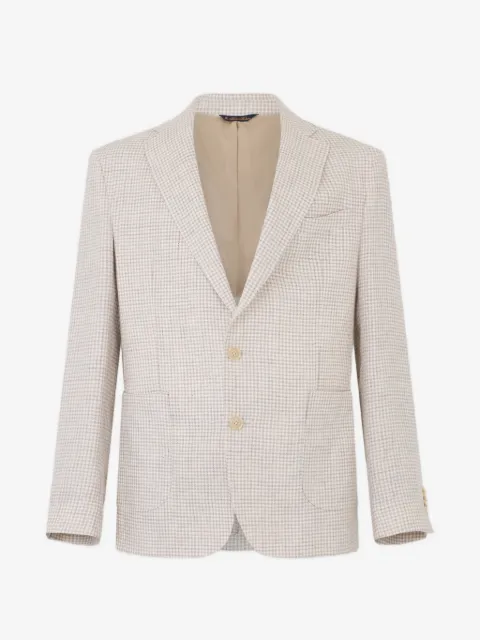 Brooks Brothers pied de poule single-breasted blazer
