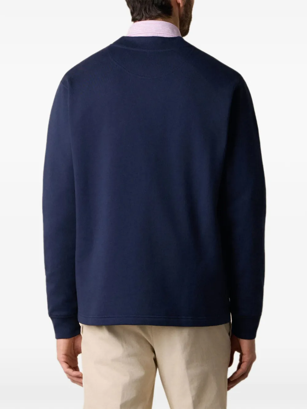 Brooks Brothers Vest met V-hals en logo Blauw