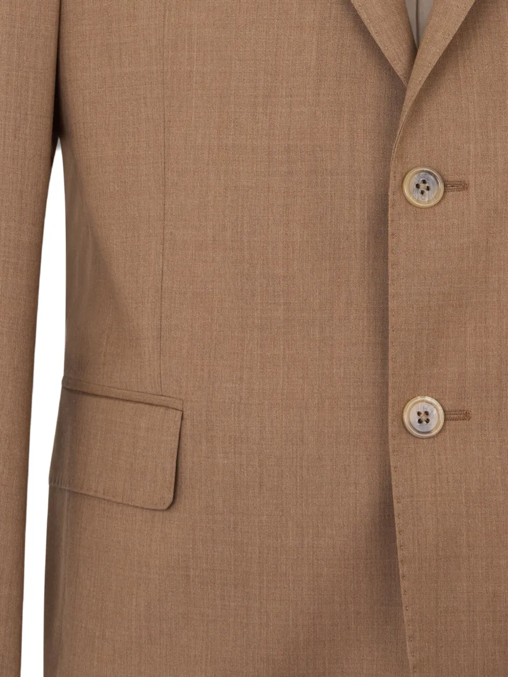  Brooks Brothers Single-breasted Three-button Virgin Wool Blazer - Neutrals 