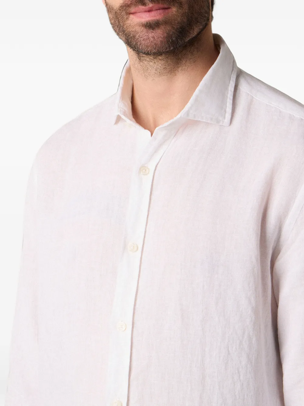Brooks Brothers Linnen overhemd Wit