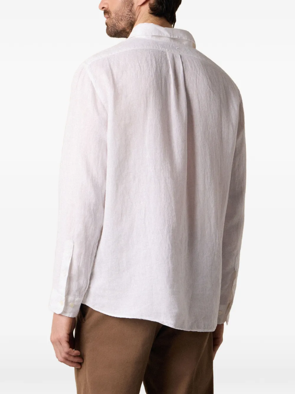 Brooks Brothers Linnen overhemd Wit