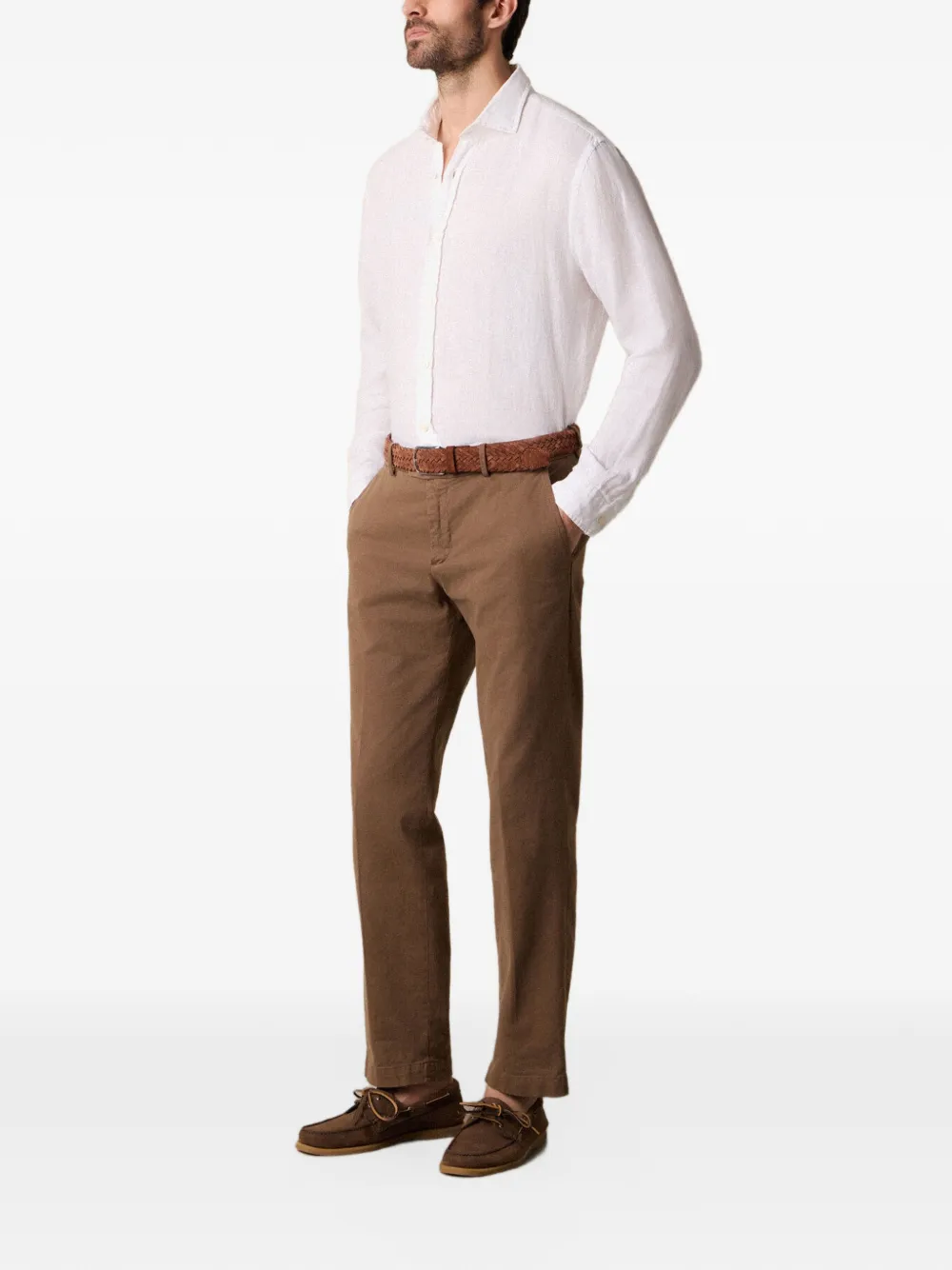 Brooks Brothers Linnen overhemd Wit