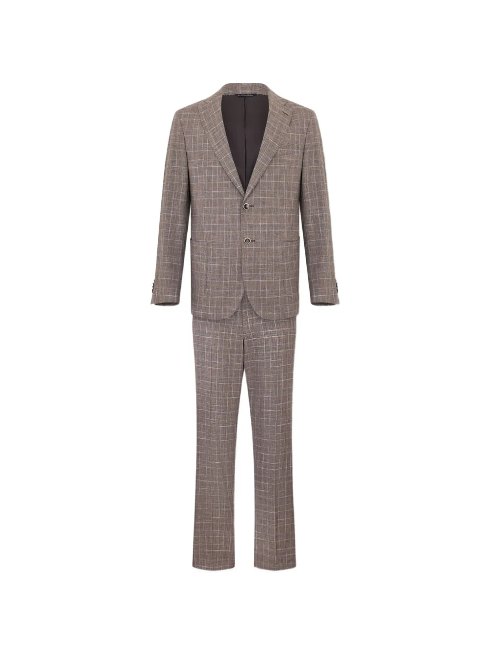 Brooks Brothers Completo Glen a quadri - Marrone