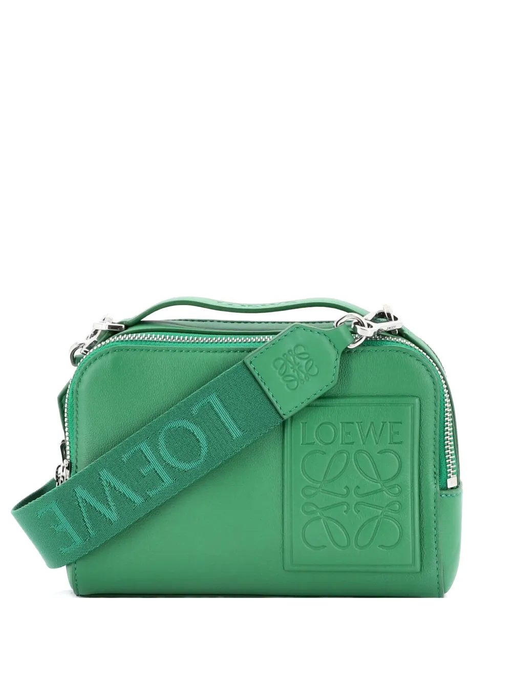 Loewe Pre-Owned Camera Leather Mini crossbody bag - Verde