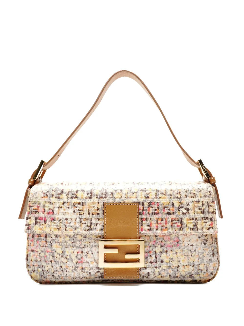 Fendi Pre-Owned 1990s flower sequin shoulder bag - Toni neutri