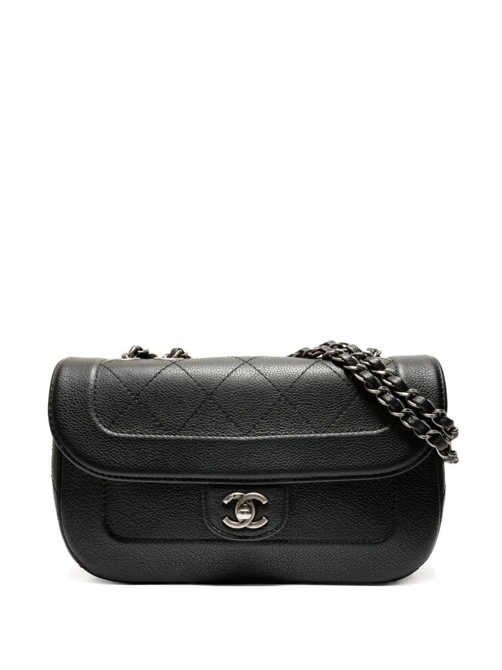 CHANEL Pre-Owned 2014 matelasse flap leather shoulder bag - Nero