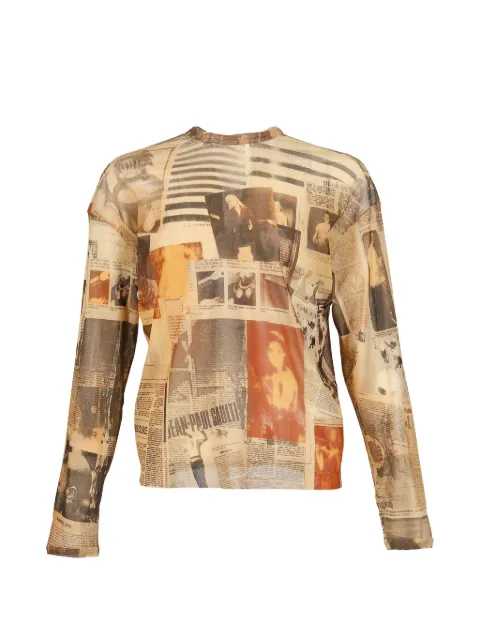Jean Paul Gaultier printed long-sleeve T-shirt