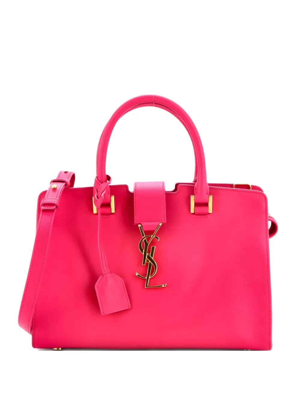 Saint Laurent Pre-Owned Monogram Cabas Leather Baby satchel - Rosa