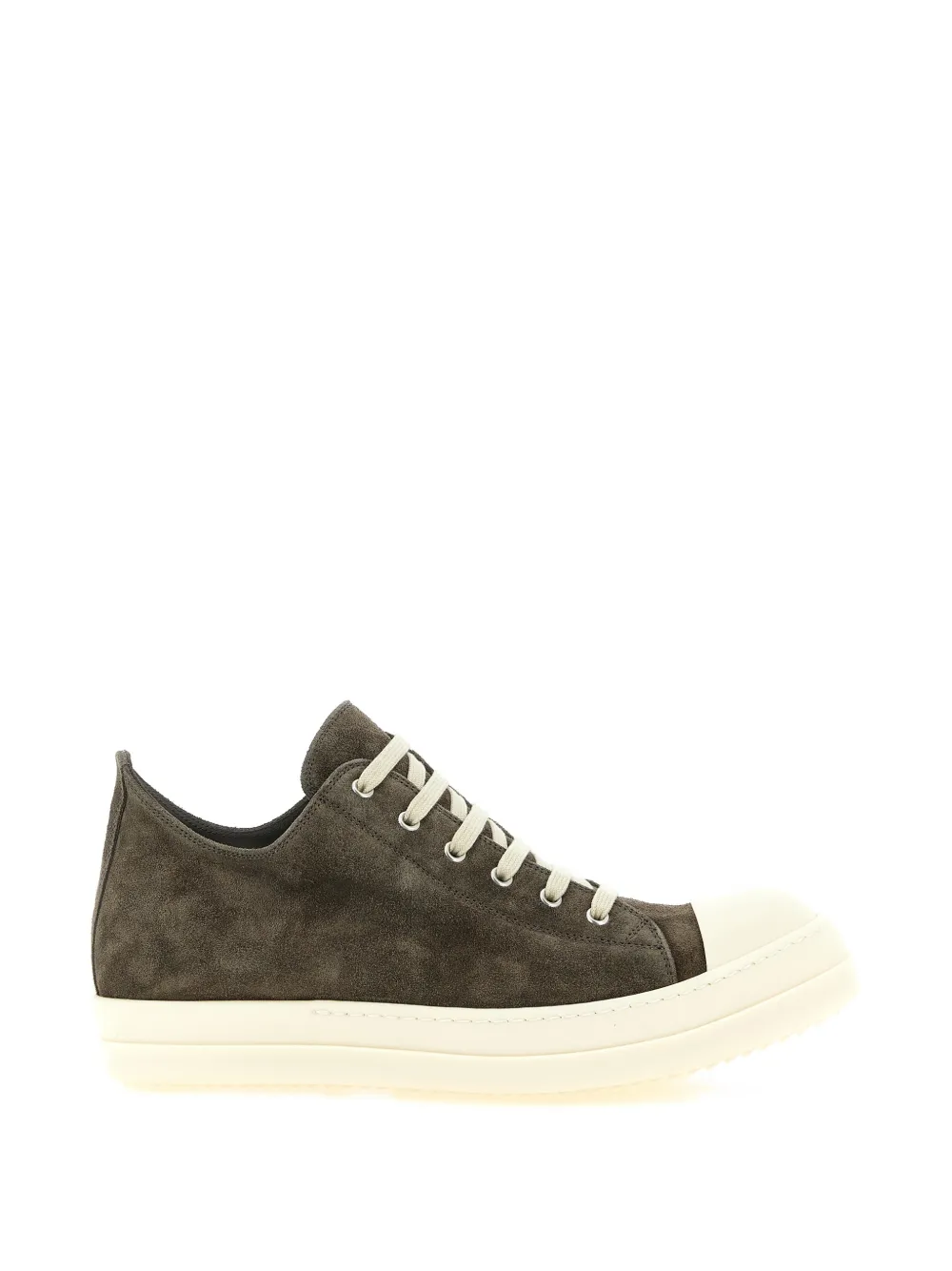 Rick Owens low suede sneakers - Grigio