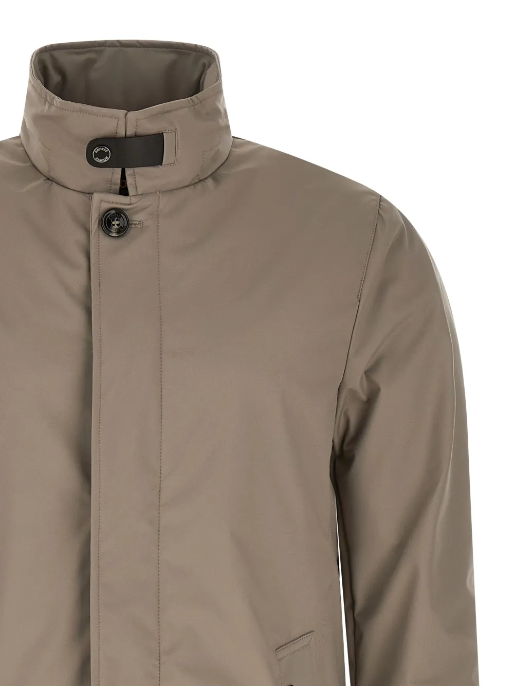 Moorer Duca jas met afneembare capuchon Bruin
