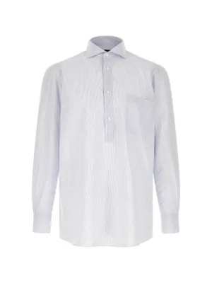 Finamore 1925 Napoli Tokyo Striped Shirt | Blue | FARFETCH SG
