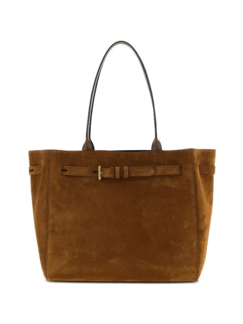 TOM FORD metal buckle calfskin tote bag