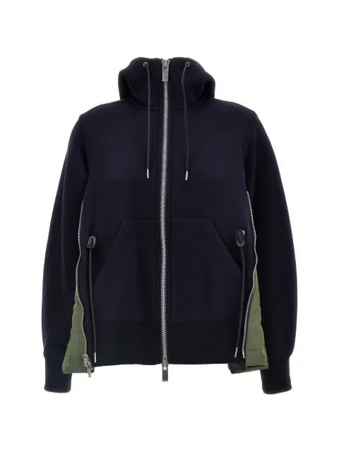 sacai Sponge zip hoodie