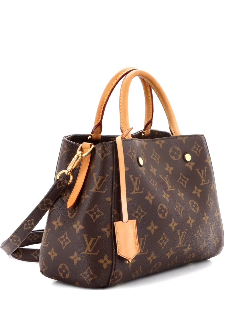 Louis Vuitton Pre-Owned Montaigne Handbag Monogram Canvas BB satchel - Marrone