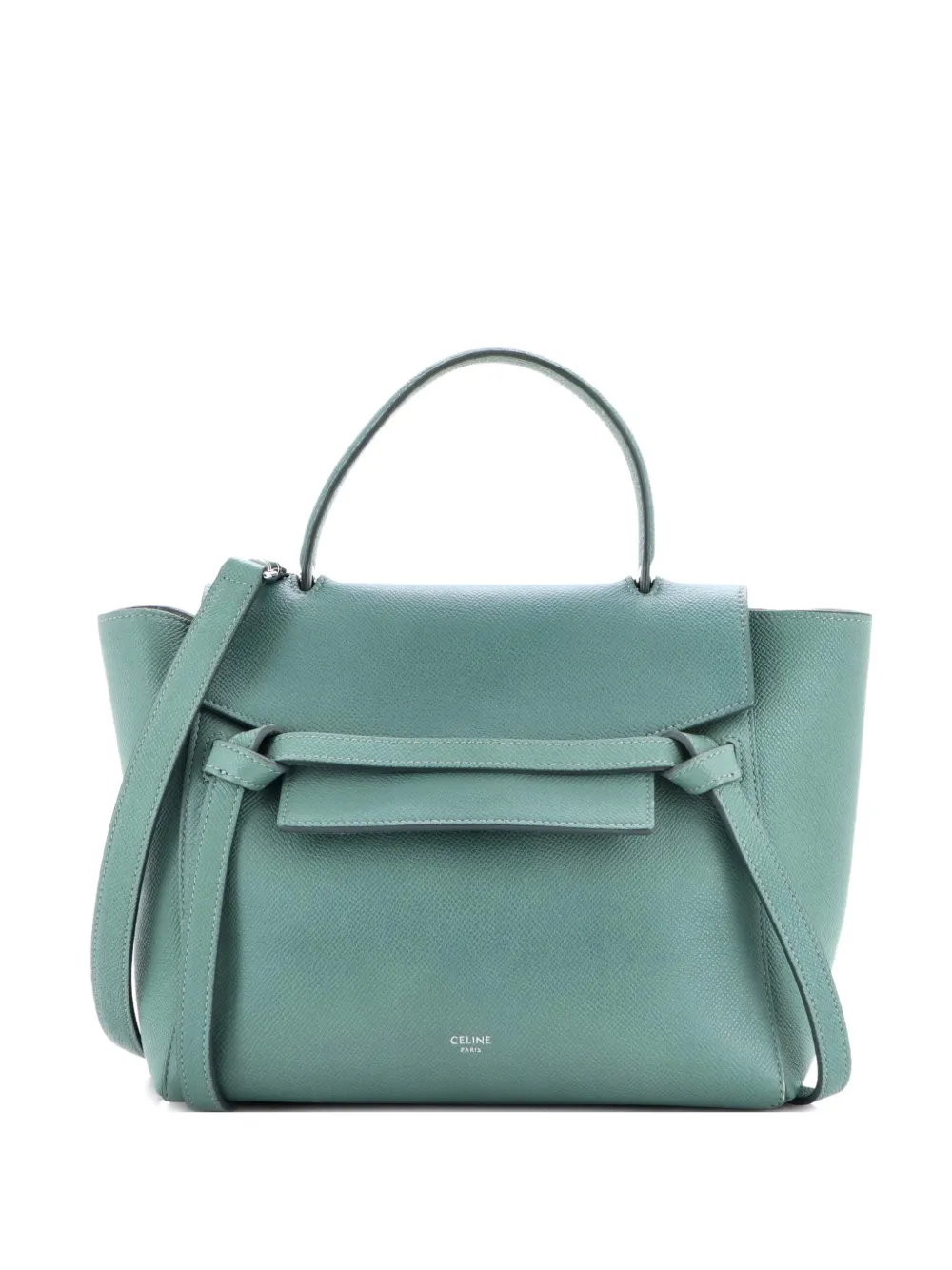 Celine Pre-Owned Belt Bag Textured Leather Micro satchel - Verde