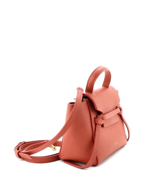 Celine Pre-Owned ベルトバッグ テクスチャードレザー ピコ ショルダー
