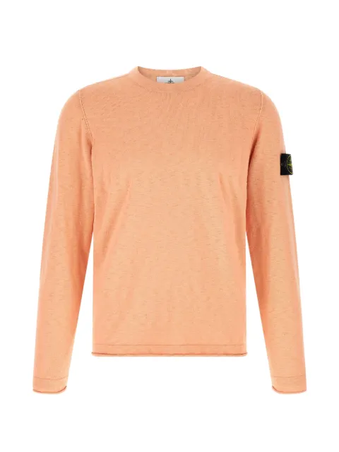 Stone Island logo-badge crew-neck sweater