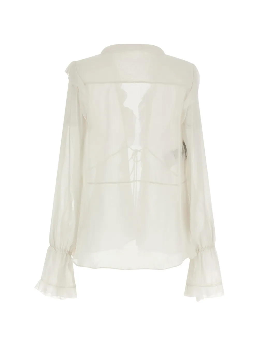  Alberta Ferretti Ruffled-design Blouse - Neutrals 