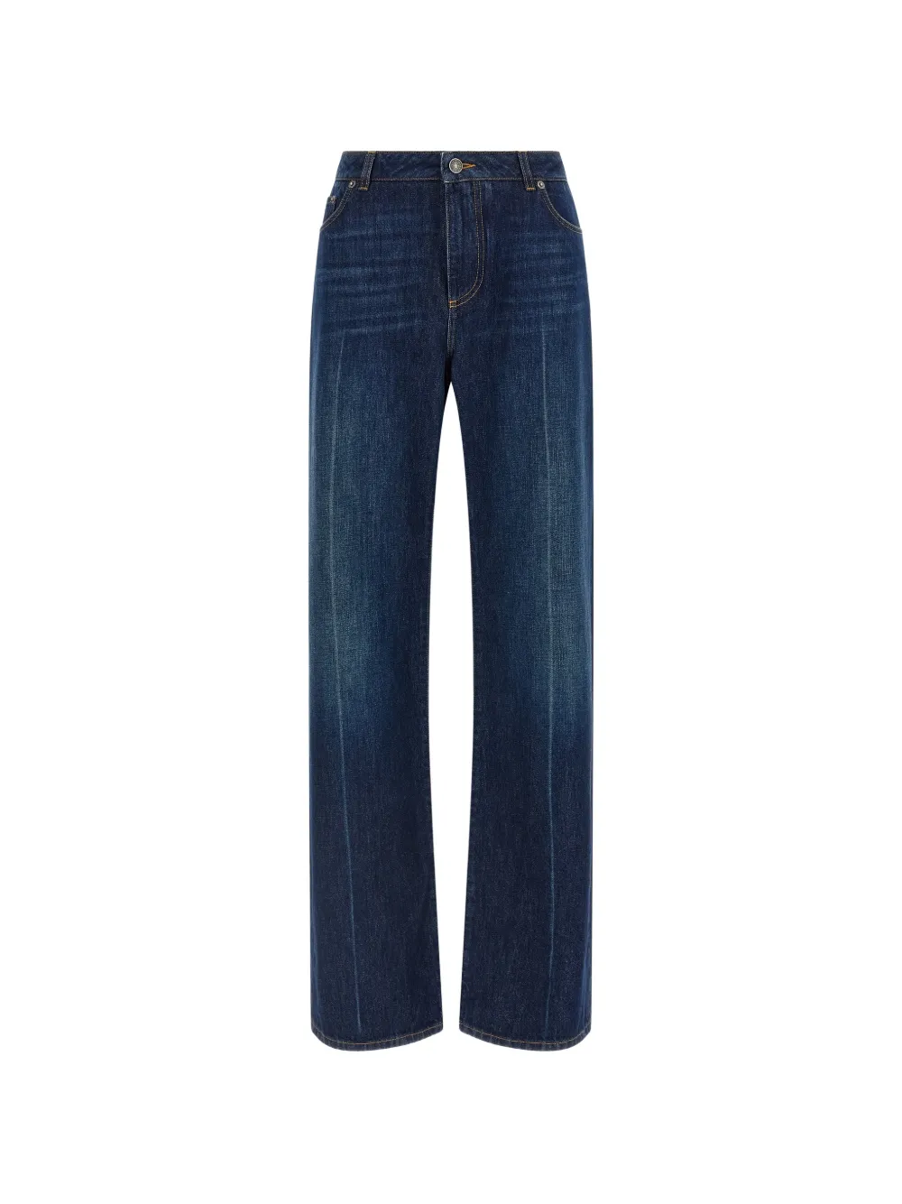 Dolce & Gabbana stone-washed low-waist jeans - Blau