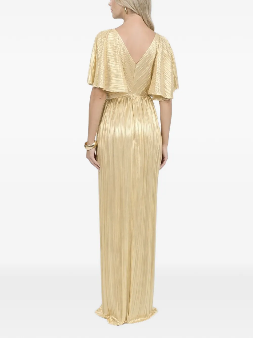 ROSERRY Florence jurk met bloemapplicatie Goud