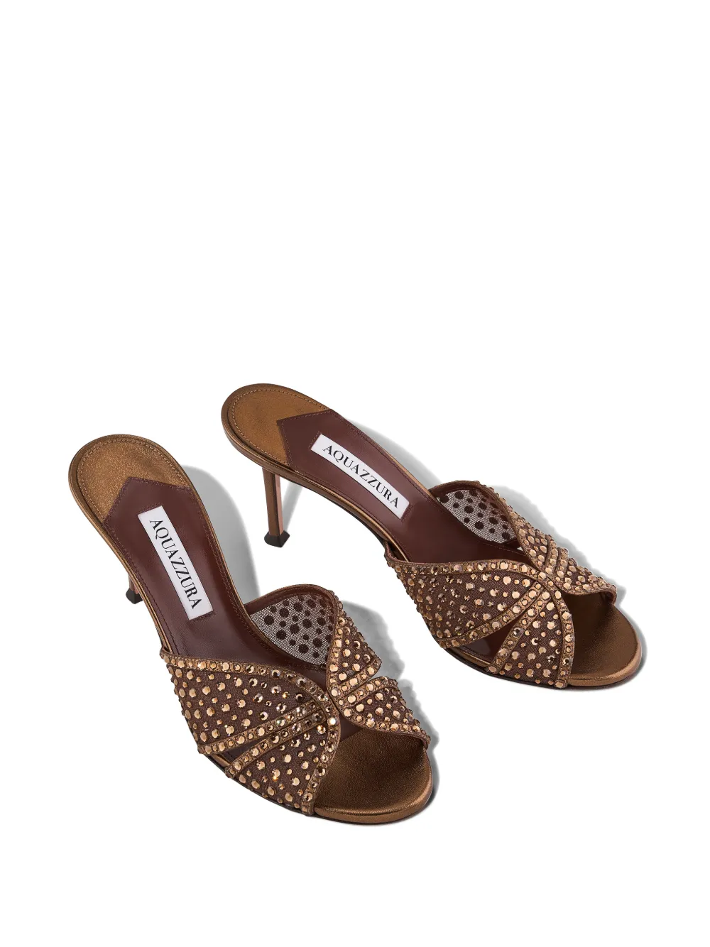 Aquazzura Verfraaide sandalen met open neus Bruin