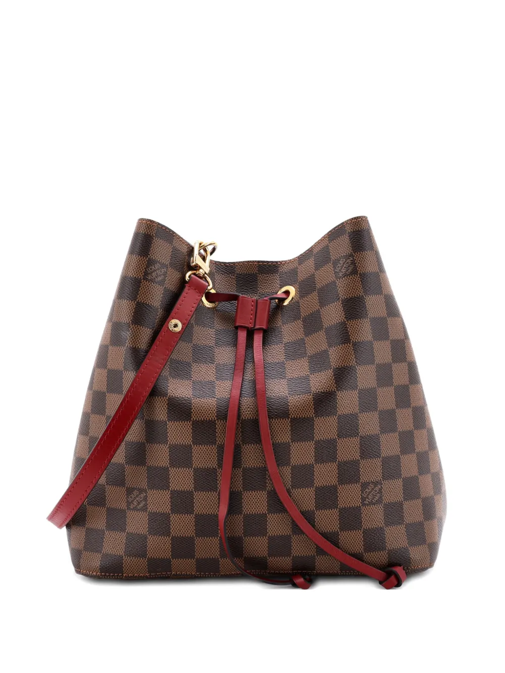 Louis Vuitton Pre-Owned NeoNoe Handbag Damier with Leather MM bucket bag - Marrone