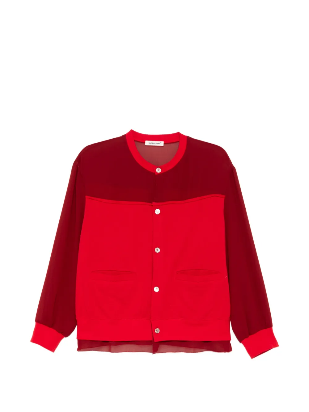 Undercover button pocket cardigan - Rosso