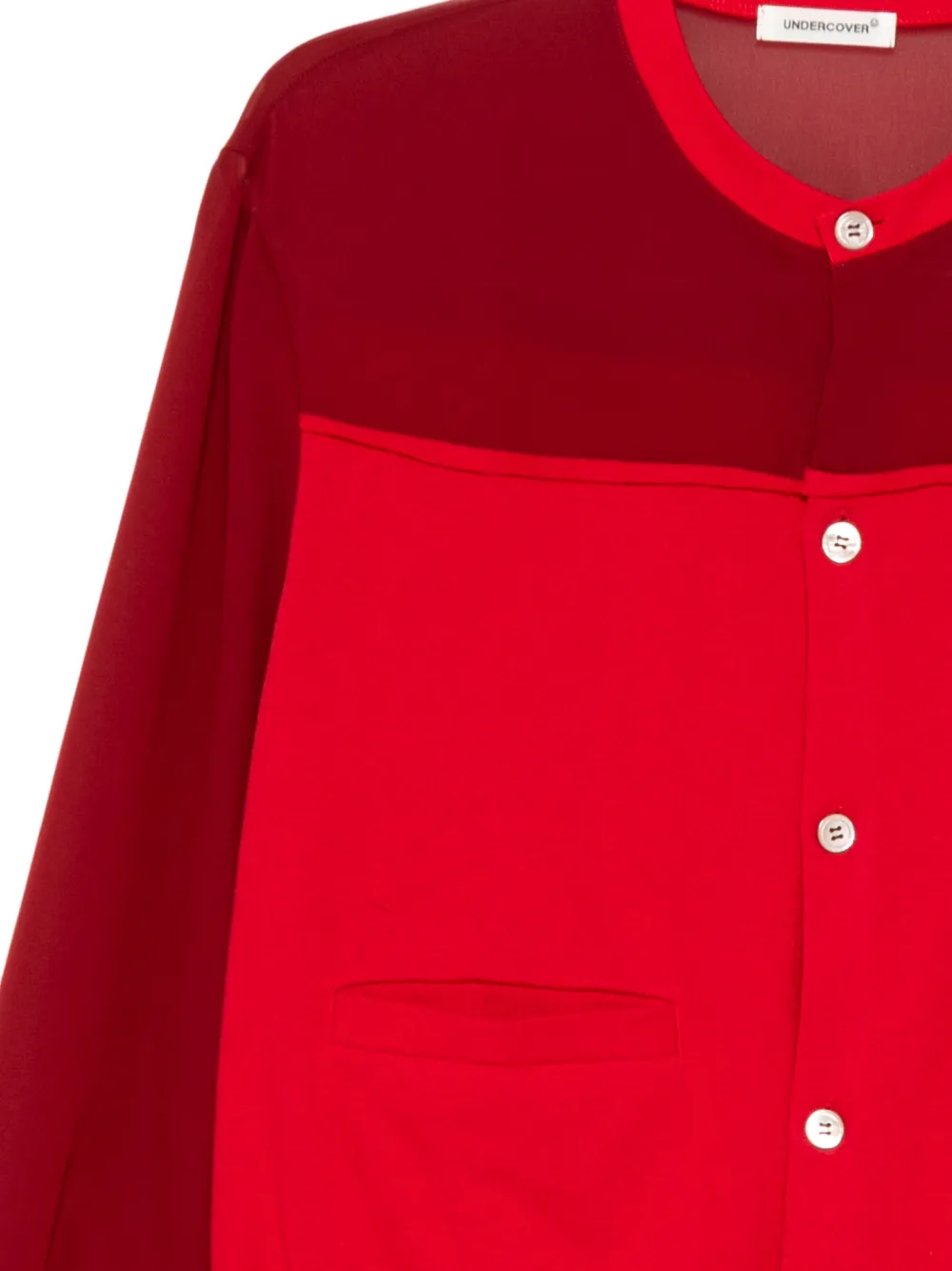 Undercover Button Pocket Cardigan - Red 