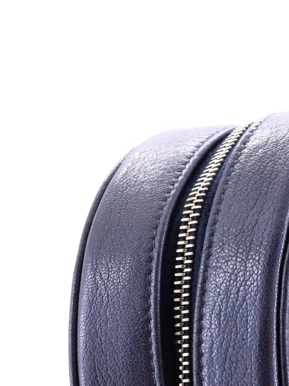 Round Clutch With Chain Camellia Goatskin Mini Crossbody Bag