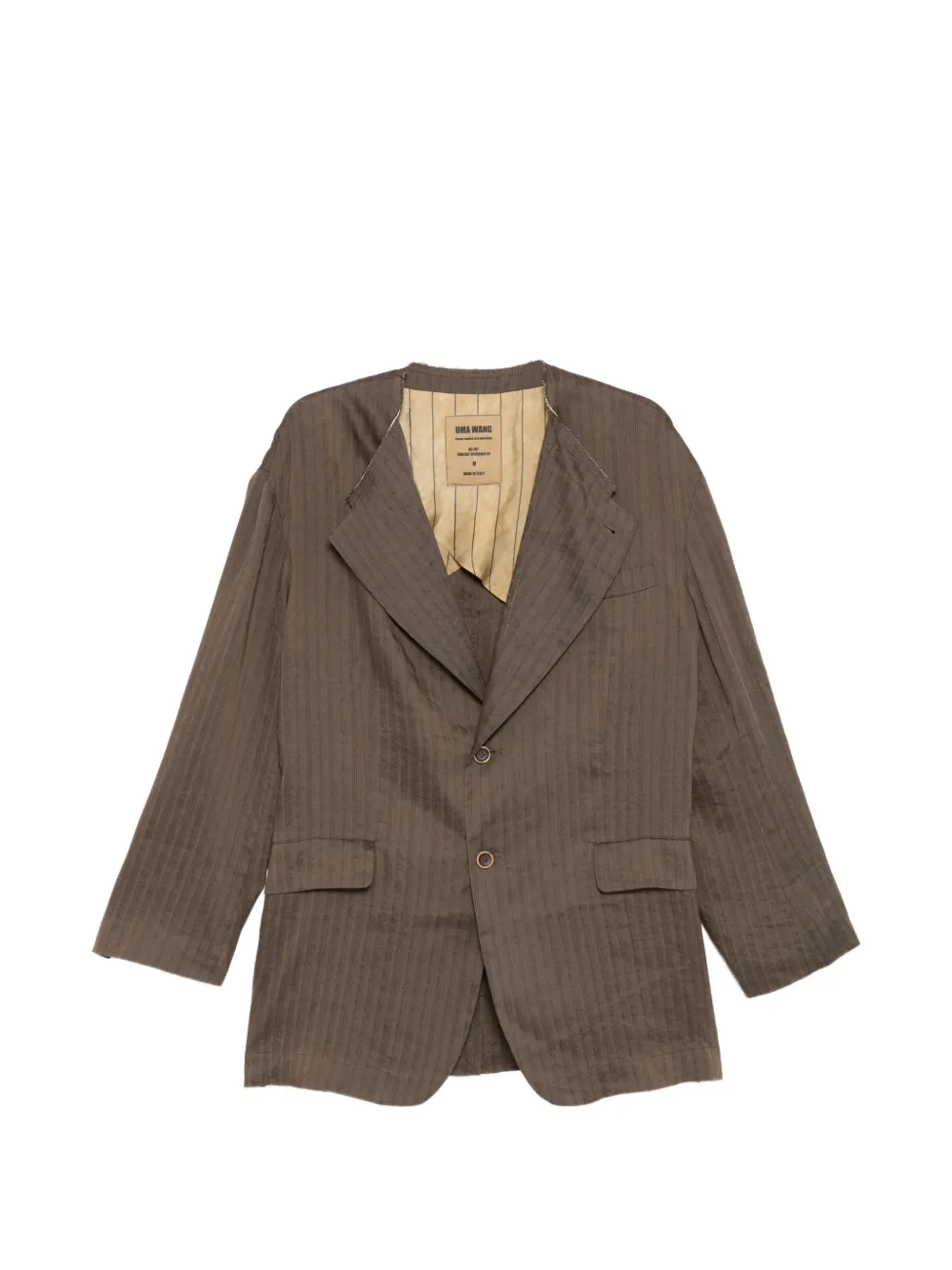 Uma Wang jui single-breasted blazer - Brown