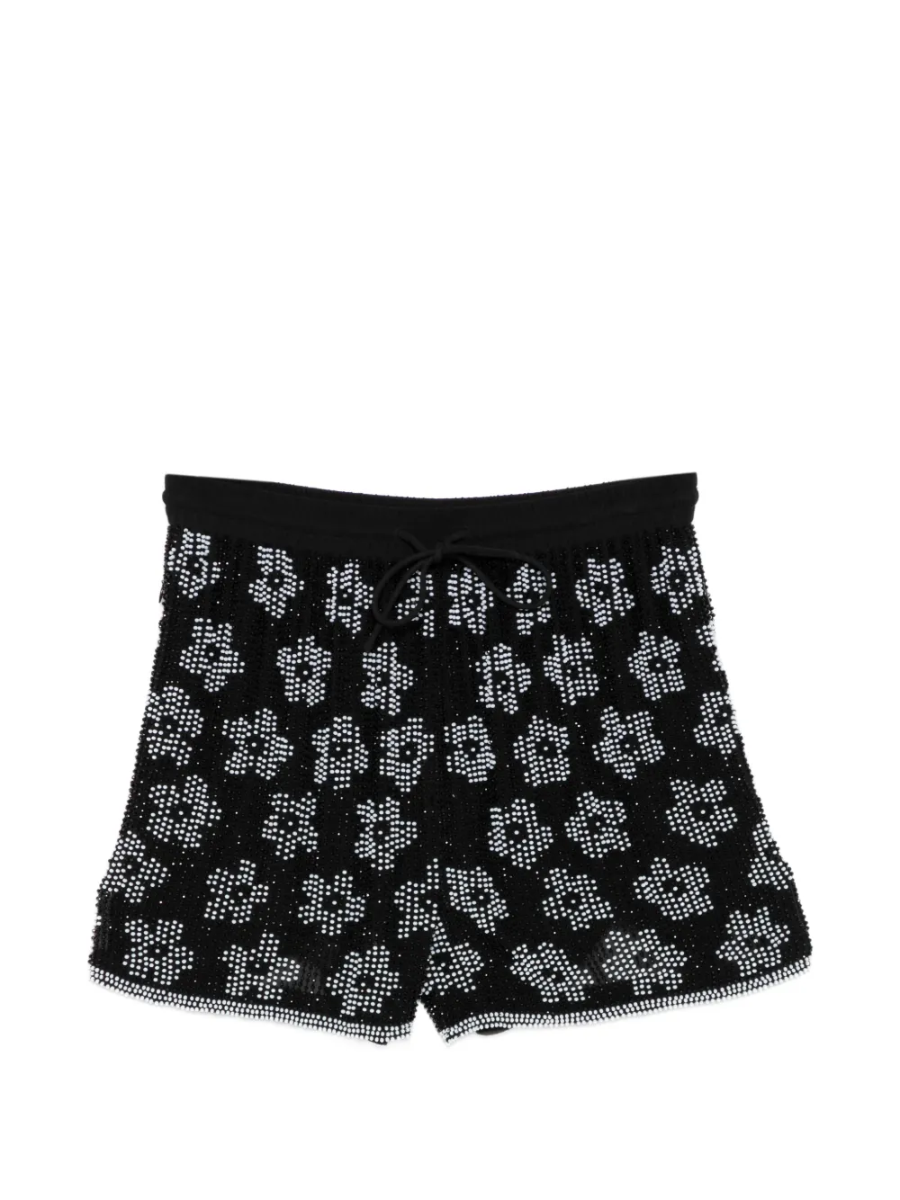 Ashish floral sequin shorts - Nero