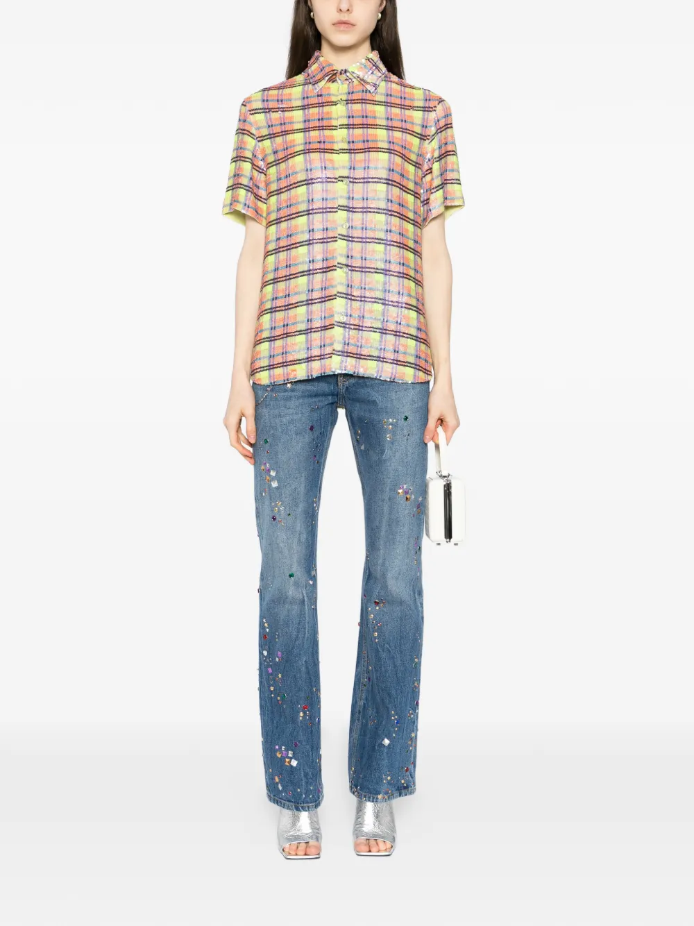  Ashish Plaid Shirt - Yellow 