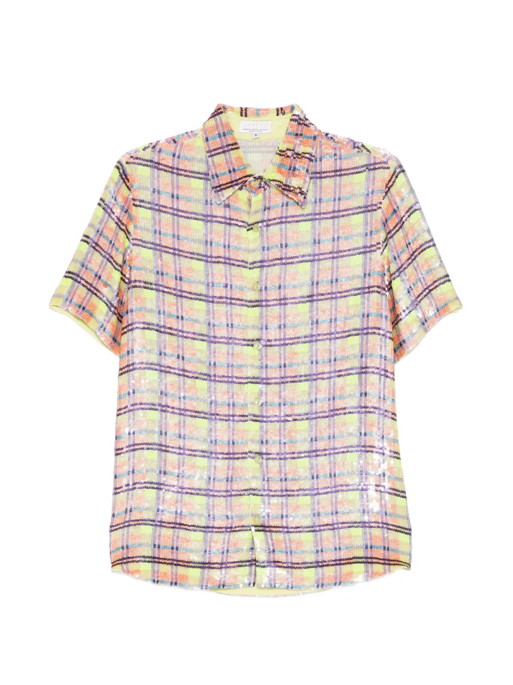 Ashish plaid shirt - Yellow