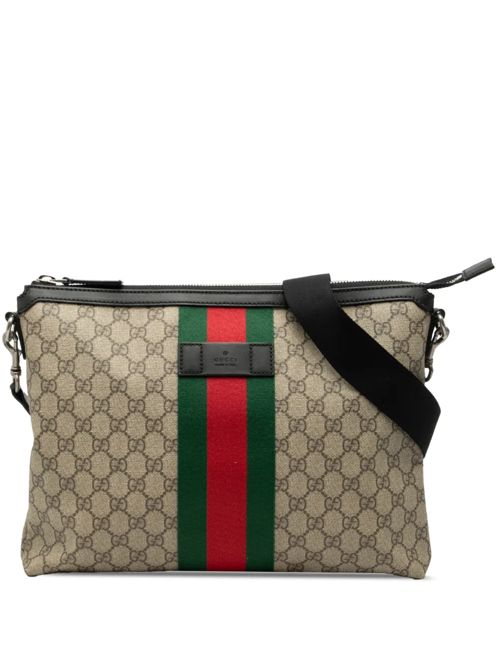Gucci Pre-Owned 2000-2015 GG Supreme Web crossbody bag - Marrone