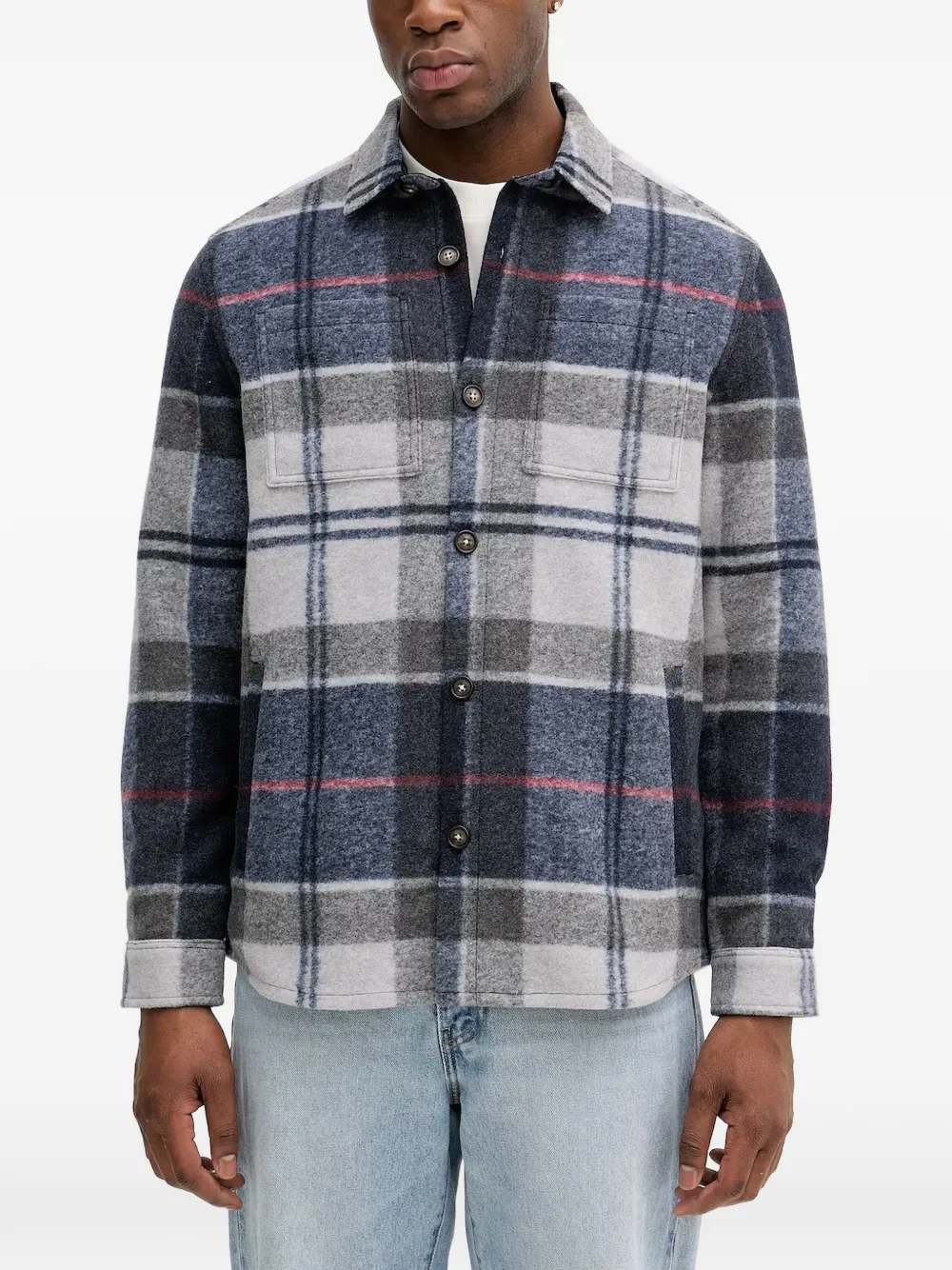 Barbour plaid shirt jacket - Blau