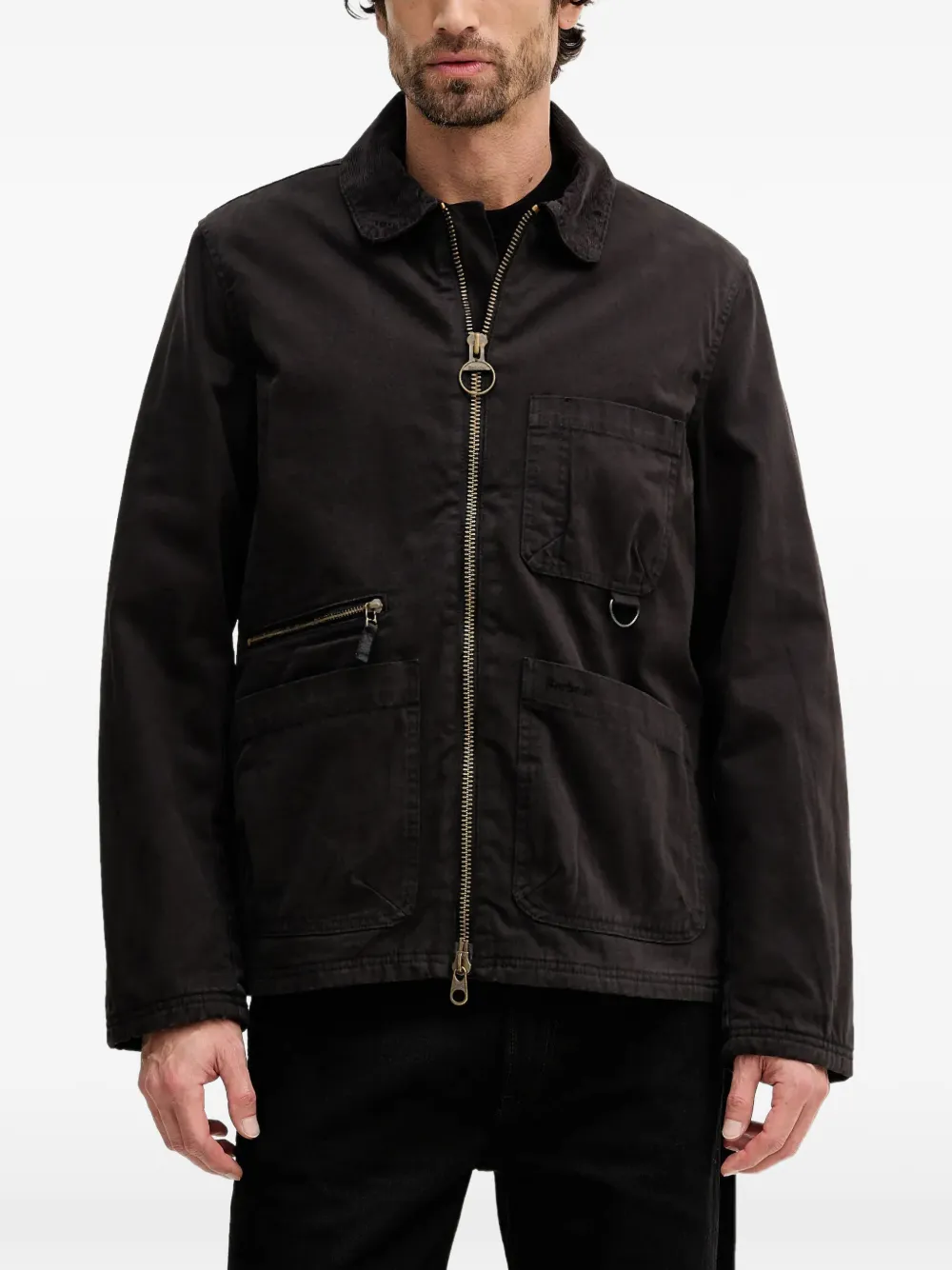Barbour Cove zip-up jacket - Nero