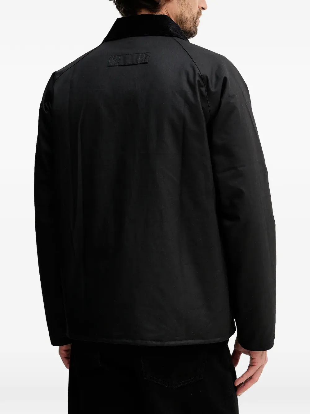  Barbour Tract Corduroy-trim Pocket Jacket - Black 